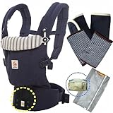 ベビーウエストベルト付エルゴベビー 抱っこ紐 ADAPTアダプト/アドミラルブルー【日本正規品2年間保証-SG認定付】２ 本体＋パッド２個付 ERGO Baby