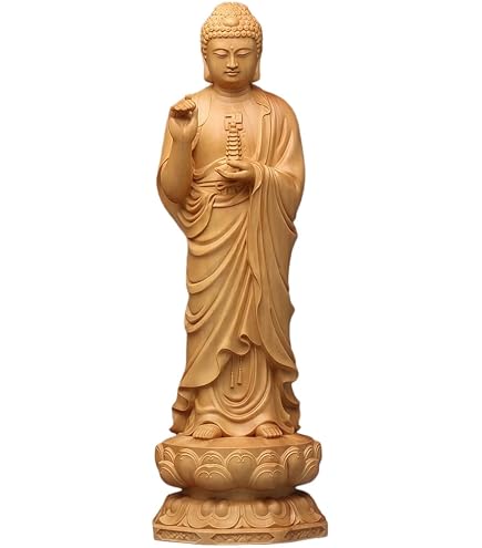 Amazon｜【如来】仏像 薬師如来 桧木製 薬師仏 薬師如来座像2.5寸（総