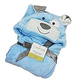 Relief and trust 赤ちゃん タオル ベビー 毛布 タオル こども ポンチョ アニマル かわいい キュート さらさら ふわふわ フード付き (こいぬ)