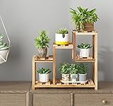 フラワースタンド ソリッドウッドフラワースタンドミニデスクトップリビングルームプラントスタンド多層フラワースタンド Flower racks