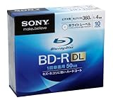 SONY 日本製 ビデオ用BD-R 追記型 片面2層50GB 4倍速 ホワイトプリンタブル 10枚パック 10BNR2VCPS4