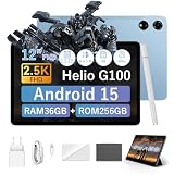 【三年保証 G100搭載 12インチ 90Hz 2.5K タブレット】Blackview MEGA3 android15 タブレット 2560×1600 36GB+256GB+2TB拡張 8800mAh 9V3A充電器付き 13MP/50MP 4GLTE通話+GPS GMS+5G WiFi+BT5.2+Widevine L1対応 (36GB+256GB, ブルー, 12インチ)