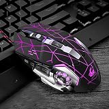 LEDライトマウス 調整可能 bluetooth マウス DPI 2.4GHz6ボタンPC ラップトップゲーミング ワイヤレスマウス