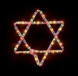 Truly AmazingマルチカラーJewish Star Electricロープライトデコレーション