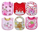 スタイ よだれかけ クリスマスデザイン入り　【6枚】セット (女の子)　CT54232