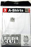 Pro Club a-shirtsタンクtop-white-setの3 pcs-xlarge
