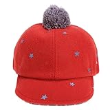 Domybest 【冬を懐に抱えて】秋冬ベビーキャップ ニット帽子 かわいい五芒星のパターン 出産祝い 写真小道具 防寒対策 柔らかく 快適 1-4歳に適して 4色