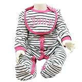 JuiceCouture ジューシクチュール ベビー 足つき カバーオール＆BIB セット-6/9ヶ月