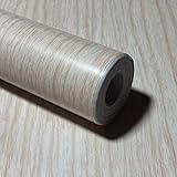 RUDOSTYLE 壁紙 木目 クロス はがせる 防水 壁紙シール 超簡単リフォーム 45cm×10m 【正規品】 (木目調 ホワイトブラウン)