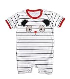 WIN　ロンパース 半袖 綿 カバーオール ベビー 赤ちゃん 新生児 肌着 ボディースーツ 男の子 女の子 かわいい 夏 出産祝い 前開き 半袖 ロンパース (95cm, D)