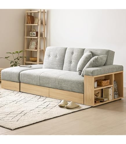 Amazon | マルチソファベッド（ワイド幅197cm）スツール付き、日本製