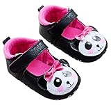 ベビーシューズ　ファーストシューズ　ストラップ　マジックテープ　PU　パンダ (11cm)