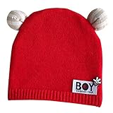 (よキーよ)Yokeeyo ニット帽 毛糸 かわいい耳付き帽子 新生児帽子 ベビー用帽 赤ちゃん キッズ 帽子 男の子 女の子 男女児 秋冬 防寒 スタイリッシュ