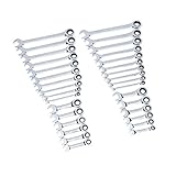 GearWrench 32 Piece Combination Ratcheting Wrench Set with Stubby Wrenches and Carrying Case by Gear