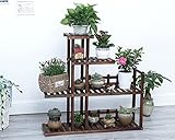 木製植物フラワースタンド/多段鉢植えプラントディスプレイスタンドバルコニー居間屋外フラワースタンド ( 色 : 白 , サイズ さいず : 98*95cm )