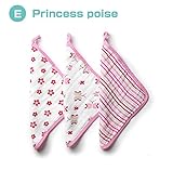 aden + anais (エイデンアンドアネイ) ウォッシュクロス 3枚セット タオル ハンカチ 出産祝い 【並行輸入品】 E Princess poise