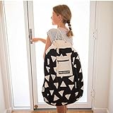 Mom Care 2in1 ストレージバッグ プレイマット 片付けらくらく ブロックポーチ 子供 おもちゃ 収納 おかたづけマット素材：綿 100％　140㎝ (triangle)