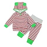 Tovadoo 子供服 ベビー服 男の子 パーカー＋ズボン 二点セット 長袖 秋冬 動物の耳 ボーダー柄 キュート ファッション 保育園 旅行