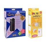 Combo Podee Baby Bottle - Double Pack Complete Handsfree Feeding System + Convert-A-Bottle Handsfree