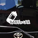 DEAWANG BABY IN CAR 個性派デザイン (哺乳瓶曇り)