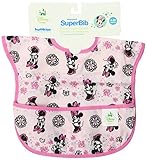 Bumkins Disney Baby Waterproof Super Bib, Minnie Spring, 6-24 Months by Disney [並行輸入品]