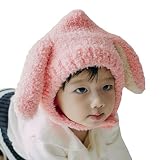 Honhui暖かいかわいい赤ちゃん新生児男の子女の子キャップ耳ビーニー帽子 One Size