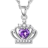 S925 シルバー ネックレス インペリアルクラウン ペンダント ネックレス おしゃれ ジュエリー アクセサリー ジルコン 結婚式 ウエディング 冠婚葬祭 ブラックフォーマル 入園式 卒園式 入学式 