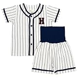 アスナロ（パジャマ・ルームウェア） 半袖パジャマ ベビー 男の子 子供 ベースボール 野球 腹巻付き90 アイボリー