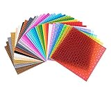 Classic Baseplates 6" x 6" Building Brick Baseplates by Strictly Briks | 100% Compatible with All Ma