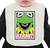Disobey Kermit ネクタイを有する有機ビブ Medium