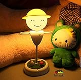 LED ベッドサイドランプ テーブルランプ デスクライト電球色 調光可能 USB充電ポート搭載 卓上スタンドカカシ形人型誘導スモールナイトライト子供の夜の光 子供フレキシブルツイストかかし LED ソ