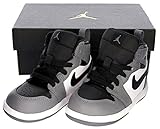 NIKE JORDAN 【ナイキ ジョーダン JORDAN 1 RETRO HIGH BT ベイビー キッズ シューズ 705304-024 US6c/12cm クールグレー×クールグレー×ホワイト】