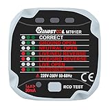 mustool mt01er socket tester leakage switch tester live wire
