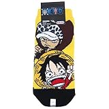 ワンピース[女性用靴下]レディースソックス/ルフィ＆ローYE×BK