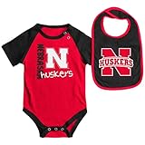 Nebraska Cornhuskersベビー/幼児" Rookie " Onesieとよだれかけセット 0-3 Months レッド
