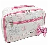 ハローキティ マザーポーチ おむつポーチ ＆ ミニティッシュ セット (1：おしゃれロゴ＆ミニティッシュ)