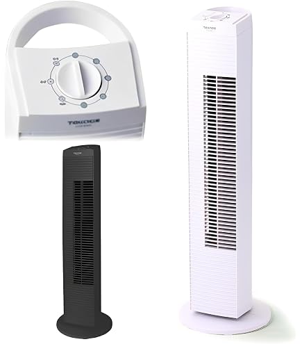 Amazon | TEKNOS タワー扇風機 タワーファン メカ式 ホワイト TF-820-W