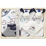 （BORN FREE/ボーンフリー）お食事4点セット（カゴ入り）　ネイビー (505-1004r)