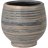 Clayオリジナルデザイン花器「Panier(パニエ)」フランス語で「籠(かご)」という名の花瓶。紐をくるくる巻きつけたっぽい模様が特徴的。