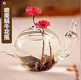 Lovoski 物栽培容器　 植物栽培花瓶　植物 花 装飾 花瓶 ボトル ぶら下げ クリア ガラス 壁 水耕栽培 プレゼント 雑貨 飾り 結婚式 容器 コンテナ 吊り ガラス カタツムリ型