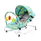 バウンサー0-18ヶ月赤ちゃん眠いロッキングチェア3スピード調整オックスフォード布快適な通気性耐摩耗性埋め込み尾根プレートを分解しやすい夏の特別な枕の快適さの椅子