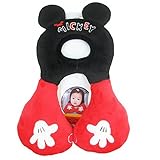 MOMO ベビーネックピロー　トータルセポーター ヘッドレスク 可愛い動物　寝具 首枕　ヘッドレスト 頭保護　車 ベビーカー チャイルドシート用　手洗い可 (ミッキー)