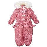 中綿ジャンプスーツ ベビー キッズ スキーウェア アウター スノーコンビ 防寒衣料 女児 女の子 撥水加工 j-snk02 95cm No.08