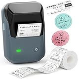 NIIMBOT B1 感熱式ラベルメーカー Bluetooth対応 ポータブル ラベルプリンター Android iOS対応 ブルー
