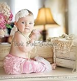 ベビーレッグウォーマー☆ピンク＆白の大きなハート模様０－２才