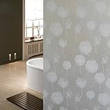 Generic Newes 45*200Cm Waterproof Dandelion Frosted Privacy Adhesive Stained Decorative Window Film 
