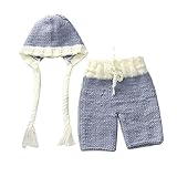 Zhhlinyuan Fashion Newborn Baby Boy Girl Crochet Knit Costume Photo Photography Prop Outfit 2177
