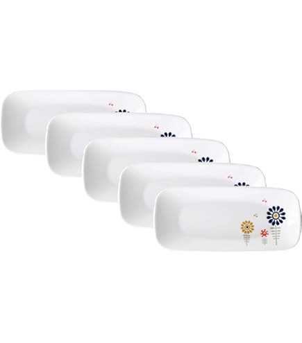 Amazon.co.jp: コレール スクエア 長皿 5枚セット 皿 プレート 割れ