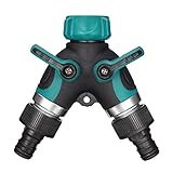 蛇口 Pathonor Y型蛇口 ホースコネクタ 水の分配器 二つ出口 蛇口継手 分岐継手 コネクタ ガーデン蛇口 園芸散水パーツ 家、庭園、ガーデンなどで使える