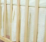 Baby Cot Valance Frilled Sheet To Fit Cot Bed 140 x 70 cm - CHECK CREAM by Baby Comfort